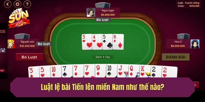 Luật lệ bài Tiến lên miền Nam như thế nào?