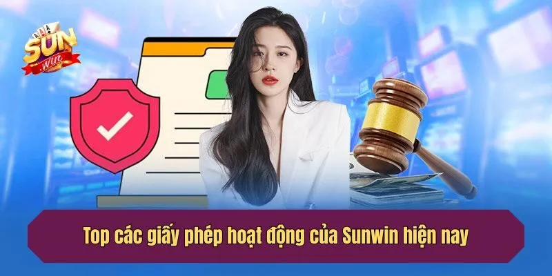 Top các giấy phép hoạt động của Sunwin hiện nay